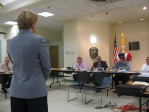 Beth Mason speaks to Hudson County Division of Planning